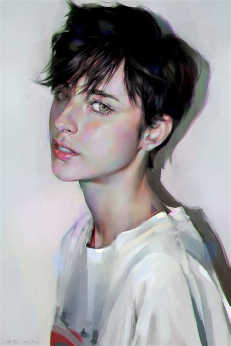 Digital portrait painting are portrayed with hand on digital pad and its a real handmade painting. 50 Portraits en digital painting à couper le souffle ...