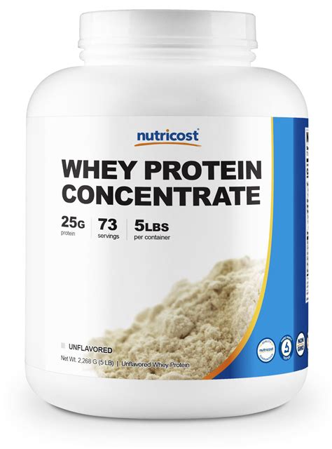 Nutricost Whey Protein Concentrate (Unflavored) 5LBS - Walmart.com - Walmart.com