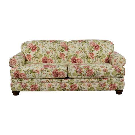 46 Off Broyhill Furniture Broyhill Floral Roll Arm Sofa Sofas