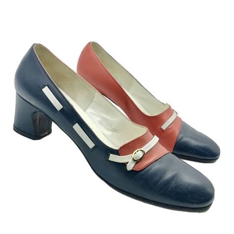 1960s paradise kittens heels retro vintage slip on si… gem