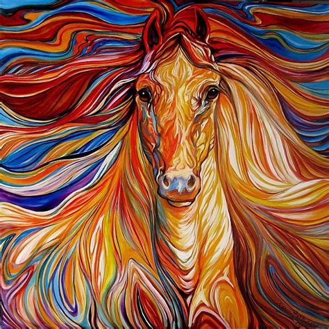 The Powerful ~an Equine Abstract Horses Of The Southwest Series