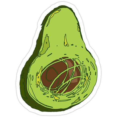 Avocado Stickers By Herbivorous Redbubble