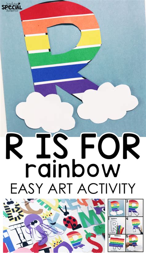Letter R Craft R Is For Rainbow Easy Art Letter Craft For Students With