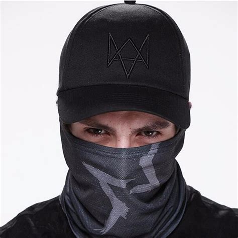 Watch Dogs Aiden Pearce Black Half Mask Face Costume Cosplay Neck