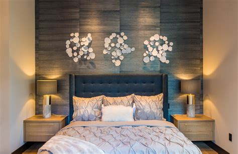Chairish Accent Wall Bedroom Textured Walls Warm Bedroom