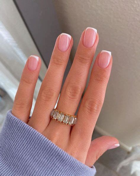 21 Short French Tip Nails Ideas Nails French Tip Nails Cute Nails