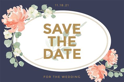 Editable Save The Date Template