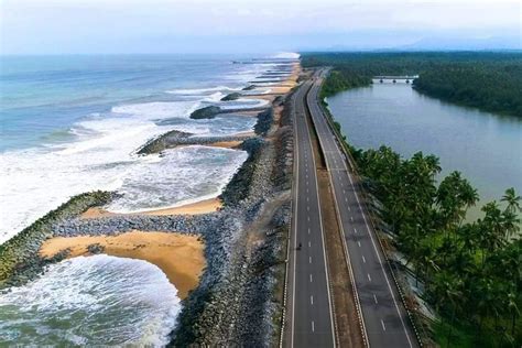 Maravanthe Beach Highway Near Udupi Karnataka This Was Recently