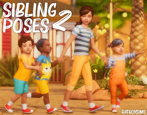 Best Siblings Pose Packs For The Sims 4 All Free All Sims Cc