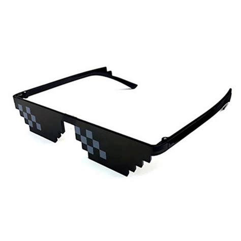 Great King Men Women Goggles Glasses Thug Life 8 Bit Mlg Pixelated Sunglasses For Minecraft