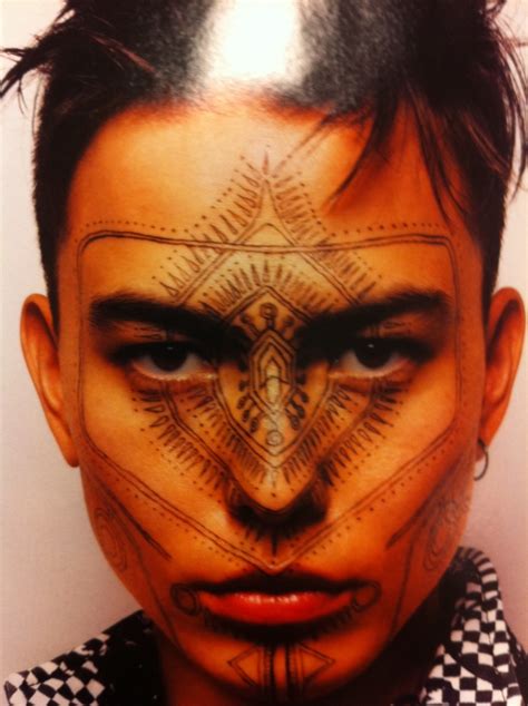 If This Is A Cultural Mark Its Super Powerfullike Face Tattoo Body Art Tattoos Face