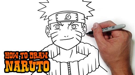 How To Draw Naruto Simple Video Lesson Youtube