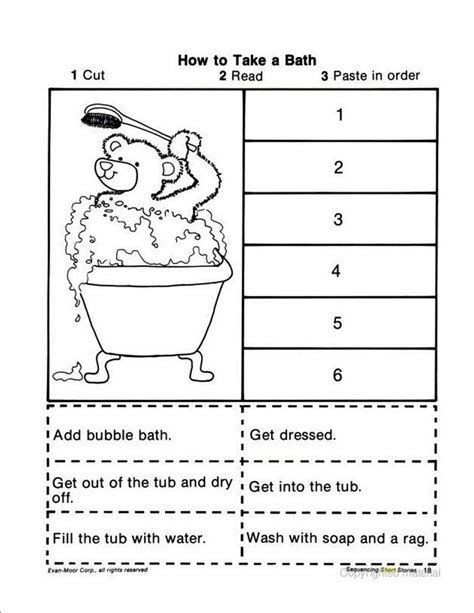 Sequence Worksheets For Kindergarten