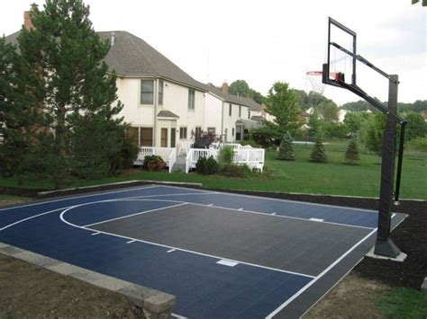 Inspiring How To Makeover Backyard Sport Court Basketball Court