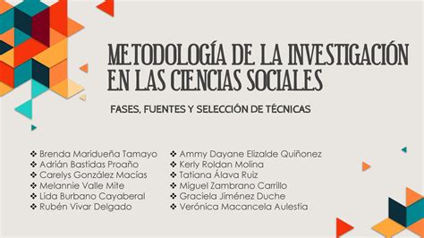 Metodología De La Investigación En Las Ciencias Sociales By Carelys