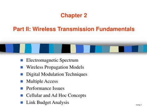Ppt Chapter Part Ii Wireless Transmission Fundamentals Powerpoint