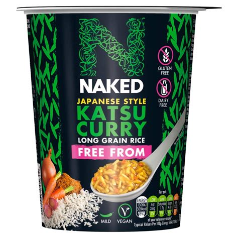 Buy Naked Rice Free From Japanese Katsu Curry Rice Gluten Free Vegan Pot G Pack Of