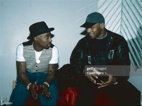 American Rap Musician Tupac Shakur And Heavyweight Boxer Mike Tyson