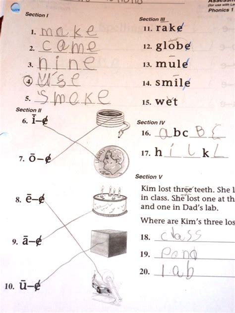 Saxon Phonics First Grade Spelling Lists