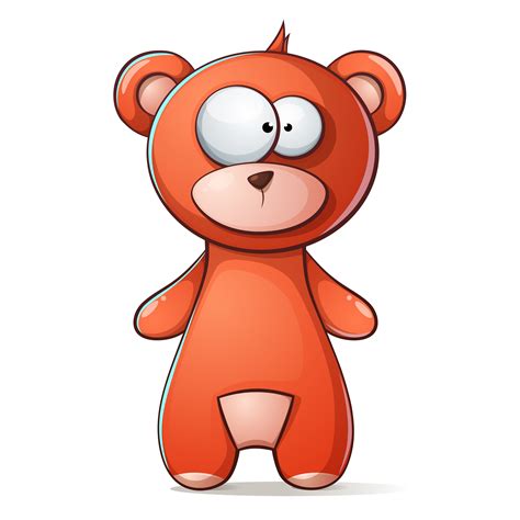 Cute Funny Brown Bear Grizzly Teddy 557317 Vector Art At Vecteezy