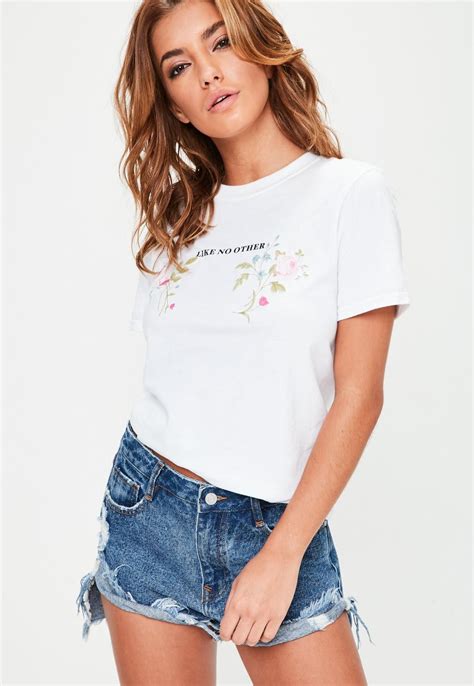 missguided white slogan like no other t shirt graphic tees women clothes design clothes