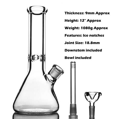 Bulk Order Super Heavy Mm Glass Hookah Bong With Downstem And Bowl