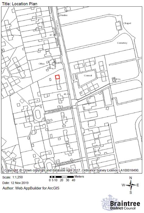 Location Plan Planning Validation Requirements Braintree District