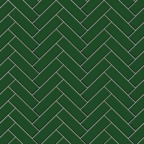 Herriene Vert Green Herringbone Tile Effect Vinyl Covering By Restowrap