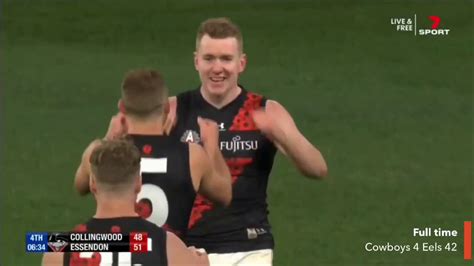 Get paid out early on afl head to head bets if your team kicks the opening two goals of the match. Essendon Vs Collingwood 4th Quarter Extended Highlights ...