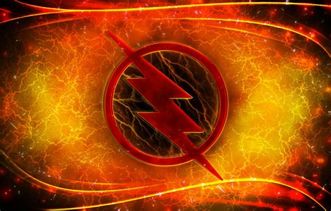 Photo Wallpaper Logo Lightning Comics Reverse Flash Lightning The