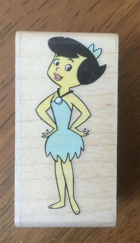 Betty Rubble The Flintstones Tv Cartoon Rubber Stamp Stampede Bamm Bamm