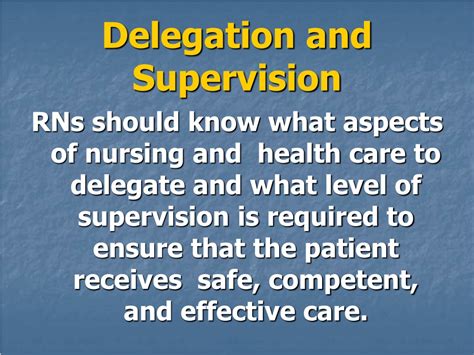 Ppt Effective Delegation And Supervision Powerpoint Presentation