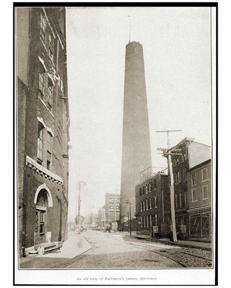 Shot Tower In Baltimore Md Historic Baltimore Chesapeake Old Pictures