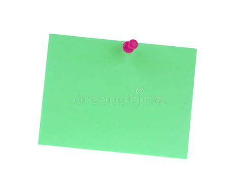 Sticker Note With Pin Stock Image Image Of Notify Remind 13549983
