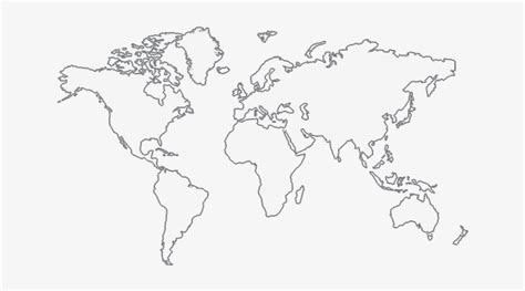 Printable World Map For Kids Blank