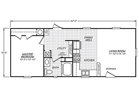 This is the modern farmhouse of our. Floor Plan: Model 16401G | Shed house plans, Mobile home ...