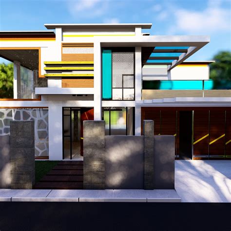 Medium Modern Houselgh01 By Gesangpj Cgtrader