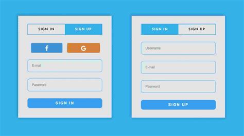 Create A Modern Login Form Using Html Css And Javascript Coding Vrogue