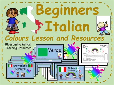 Italian Lesson Bundle 1 Term Beginners Teaching Resources