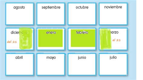 Meses De Invierno En El Calendario Escolar Estudiar