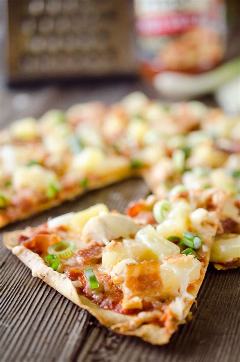 Light Pineapple Chicken And Bacon Pizza