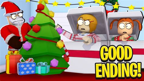 Roblox Christmas Special Good Ending We Caught Santa Youtube