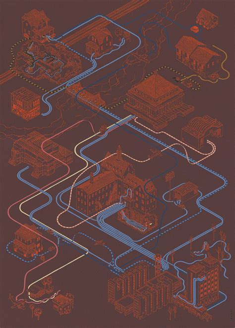 Cinematic Journeys Illustrated In Hand Painted Maps By Andrew Degraff