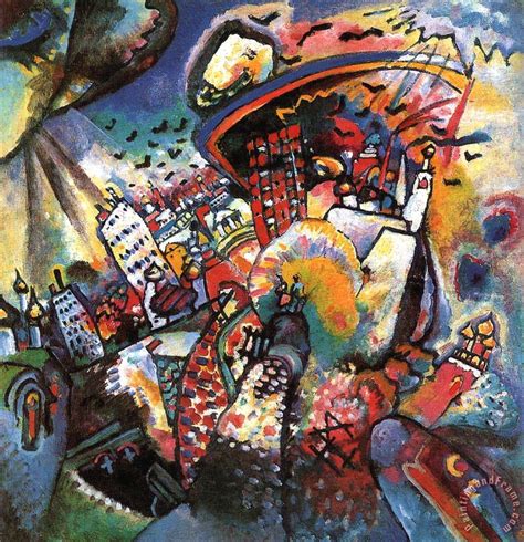 Wassily Kandinsky Moscow I 1916 Painting Moscow I 1916 Print For Sale