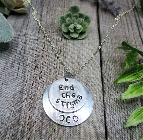 End The Stigma Necklace Mental Health Necklace Ocd Necklace Etsy