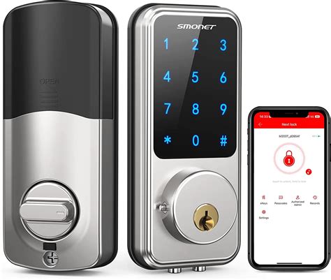 Smart Lock Smonet Keyless Entry Door Lock Remote Lockunlock Voice