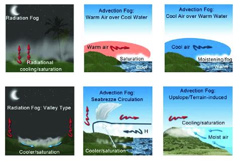 3 Types Of Radiation And Advection Fog Download Scientific Diagram