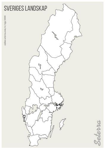 Blindkarta Sveriges landskap (pdf) | Geografi, Landskap, Sverige