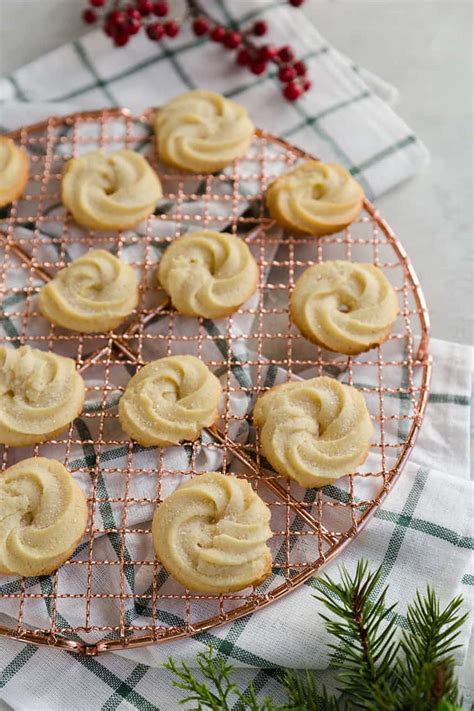 Pour the dough into a piping bag and use the star nozzle. Danish Butter Cookies | Brown Eyed Baker