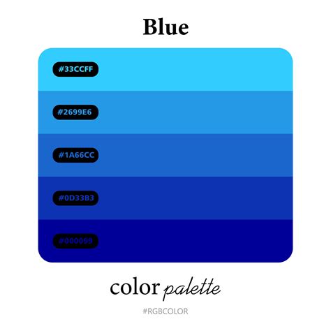 Paletas De Colores Azules Con Precisi N Con C Digos Perfectos Para Ilustradores Vector